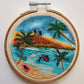 Hidden Haven -Hand Embroidery Miniature Scenery Landscape Art- Wanderlust Collection