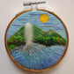 Majesty Waterfall - Hand Embroidery Miniature Scenery Landscape Art- Wanderlust Collection